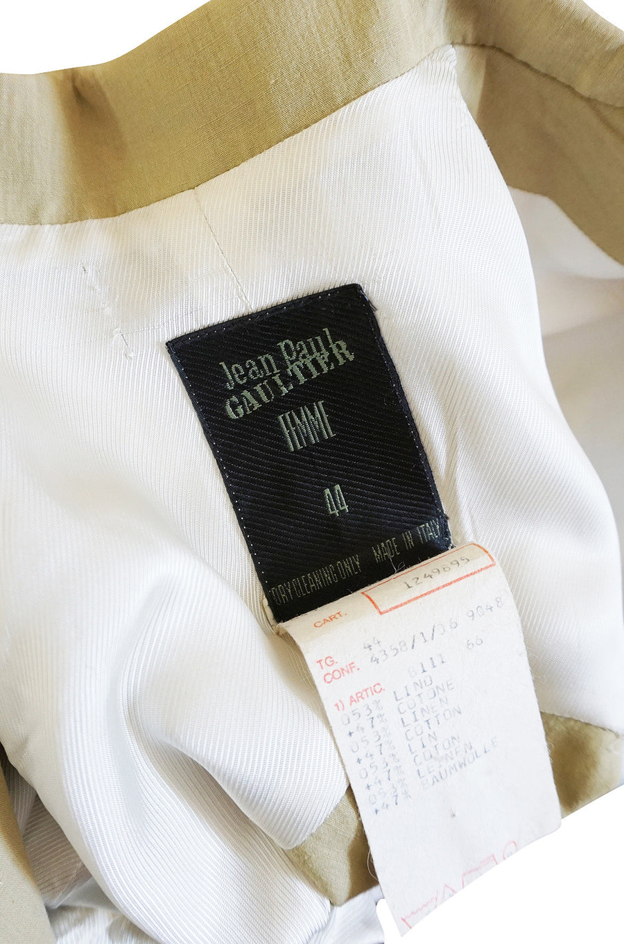 Spring 1989 Jean Paul Gaultier Cut Out Corset or Cage Jacket