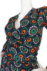 1971 Yves Saint Laurent Wrap Print Skirt & Top Set