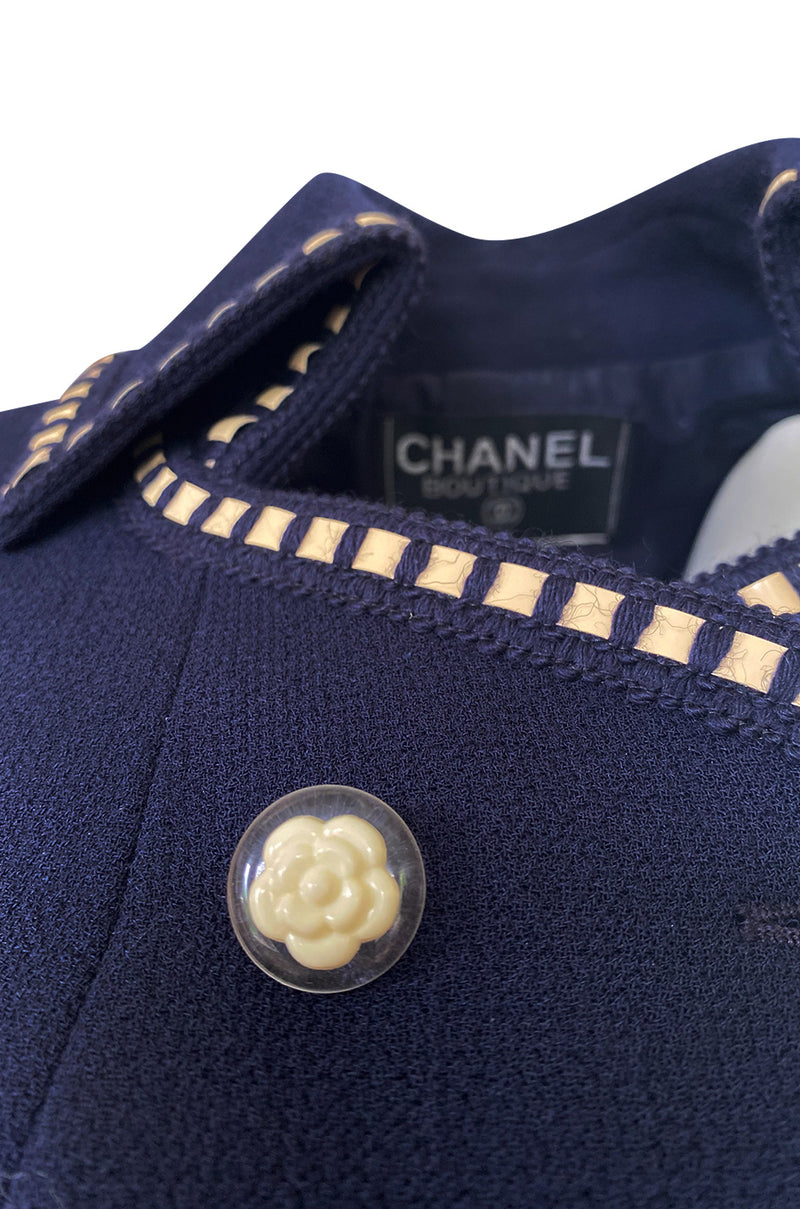 Spring 1992 Chanel Runway Lookbook Ad Campaign Patent Ribbon Jacket