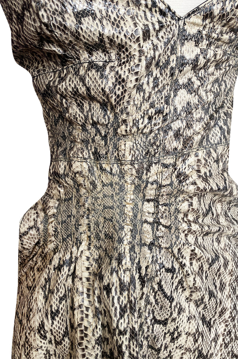 Spring 2013 Valentino Runway Look 33 Natural Snakeskin Slip Dress