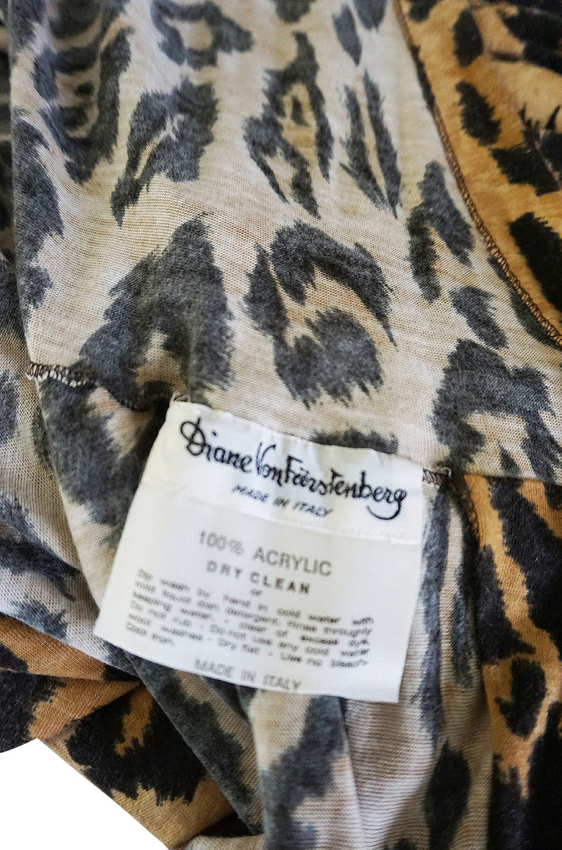 Museum Held 1973 Diane Von Furstenberg Leopard Wrap Dress – Shrimpton ...