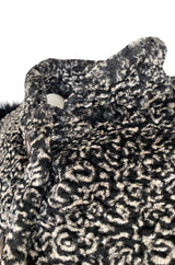 Fall 1992 Yves Saint Laurent Incredible Huge Sleeves Faux Fur Jacket