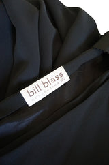 1980s Bill Blass One Shoulder Dress