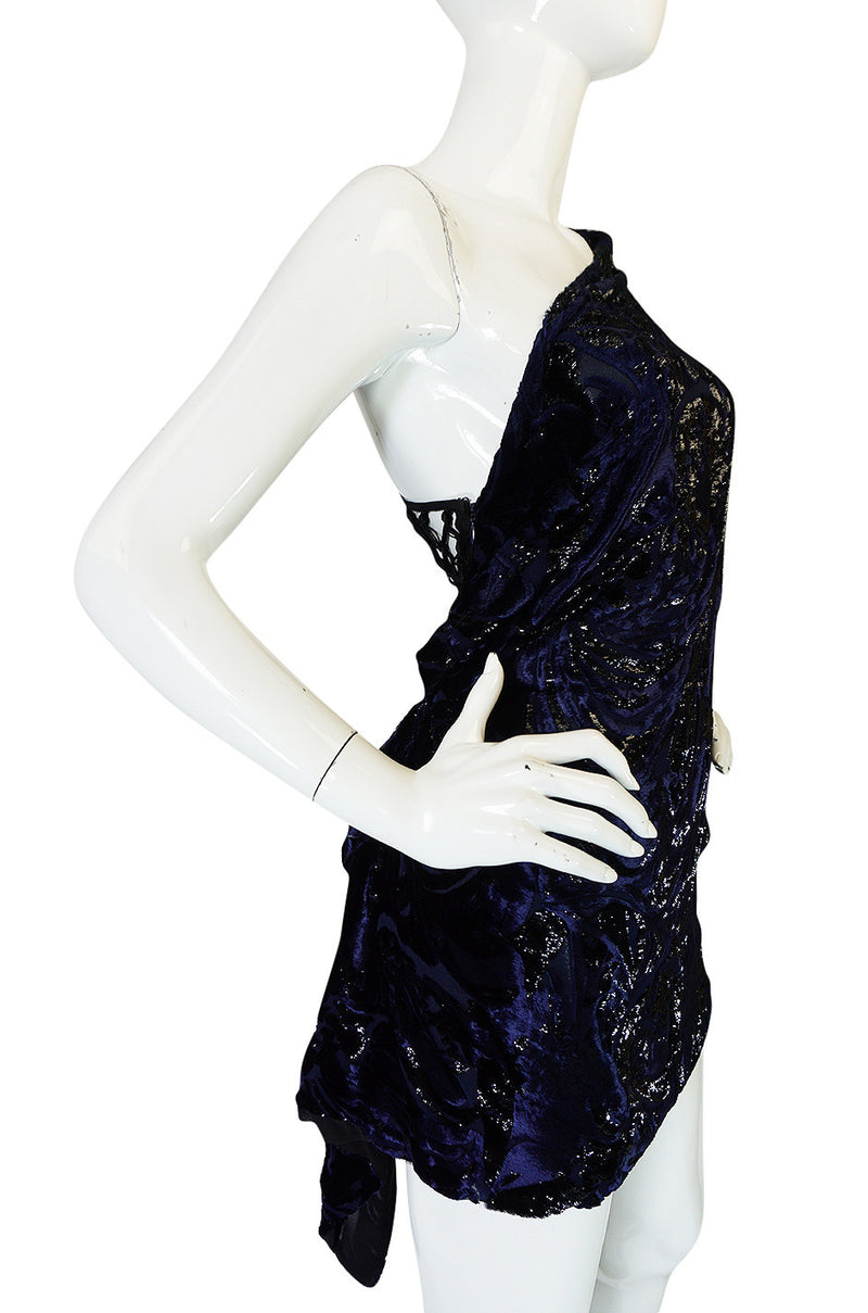 F/W 2010 Peter Dundas for Pucci Fringed Silk Devore Mini Dress