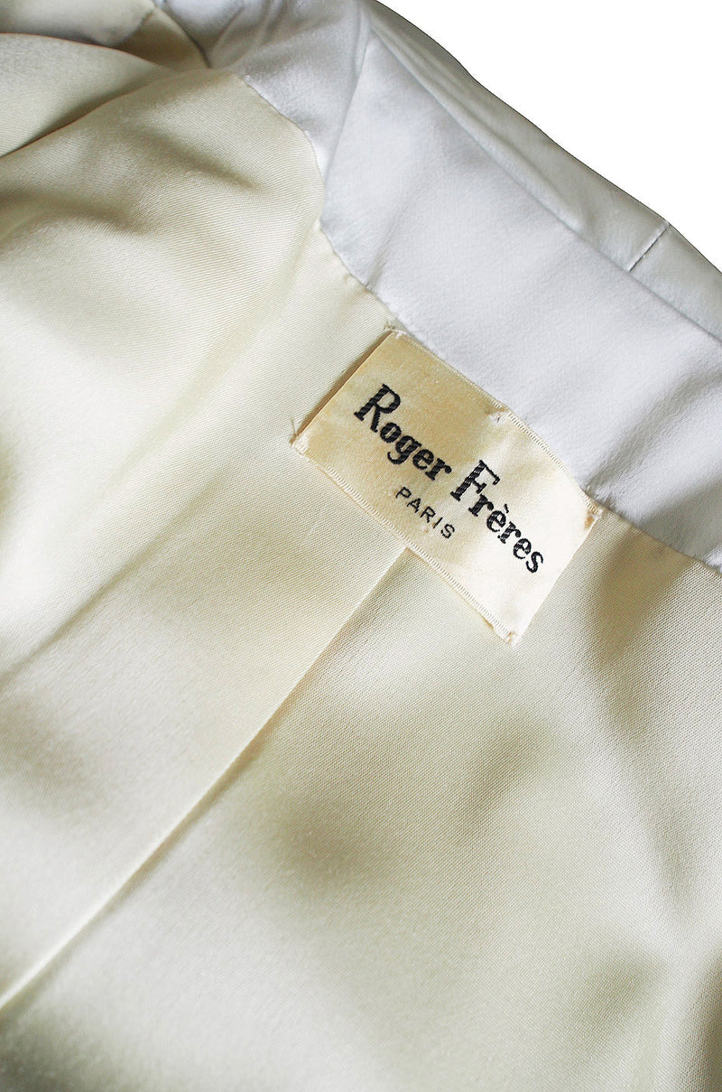 1960s Phenomenal Roger Freres Silk Opera Coat