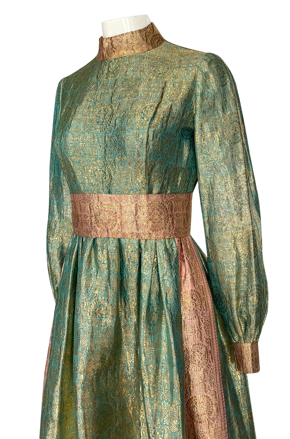 1960s George Halley Attributed Glitter Wrap Dress