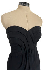 Spring 1998 Valentino Haute Couture Strapless Dress w Elaborately Beaded & Sequin Skirt