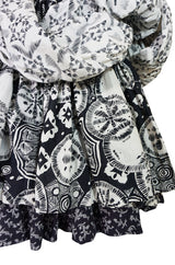 Mid 60s-early 1970s Louis Feraud Couture Cotton BallGown