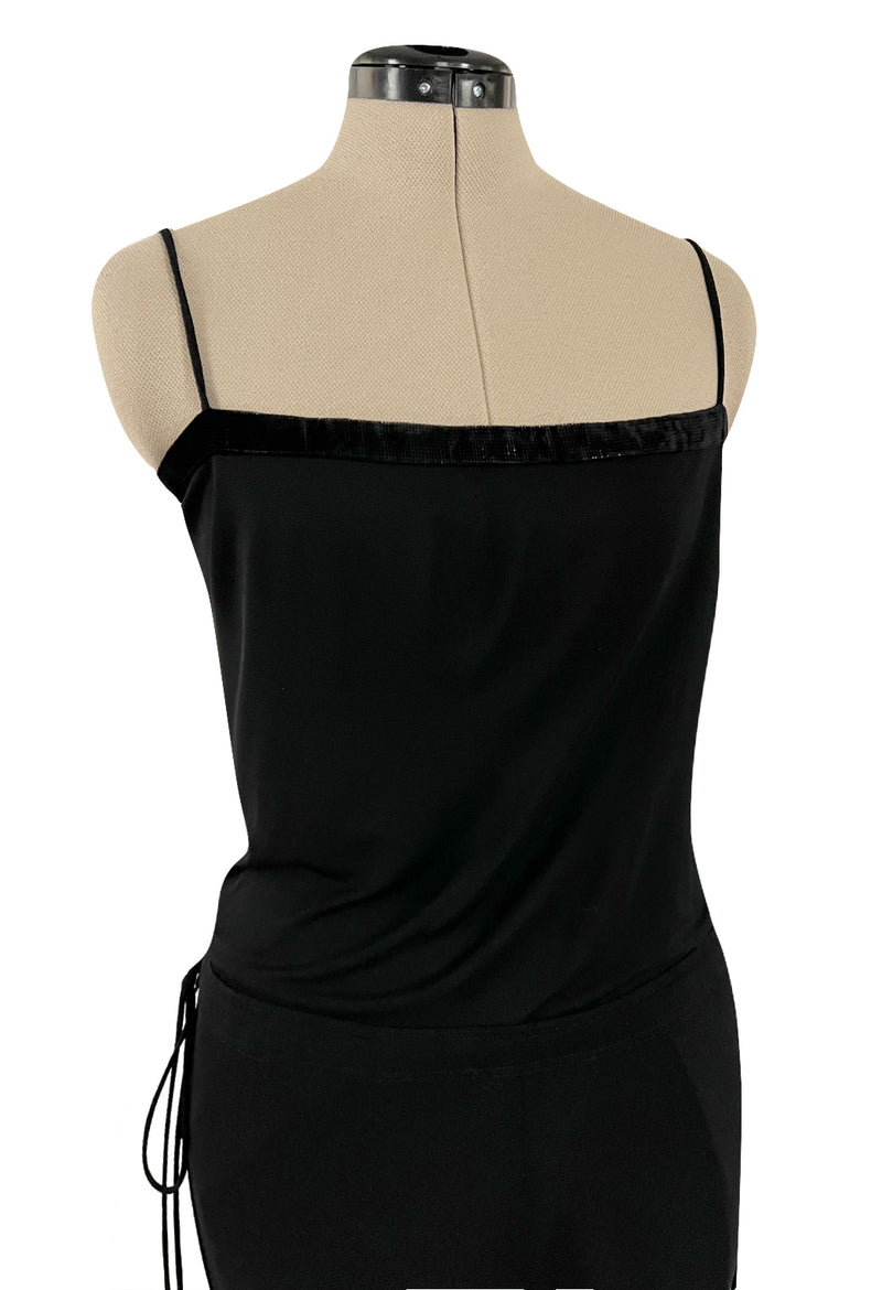 Fall 2009 Gucci by Frida Giannini Ad Campaign Black Jersey Draped Back Jumpsuit