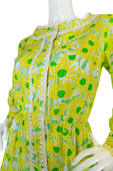 Early 1960s "The Lilly" Lilly Pulitzer Yellow & Green Floral Dress
