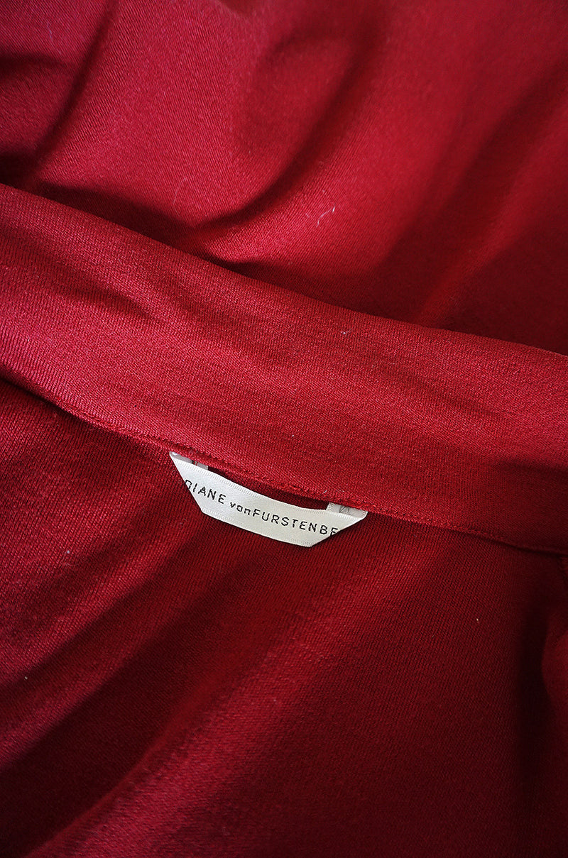 Recent Red Diane Von Furstenberg Wrap Dress