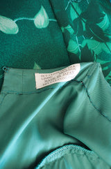 1970s Silk Chiffon Caftan Hanae Mori Dress