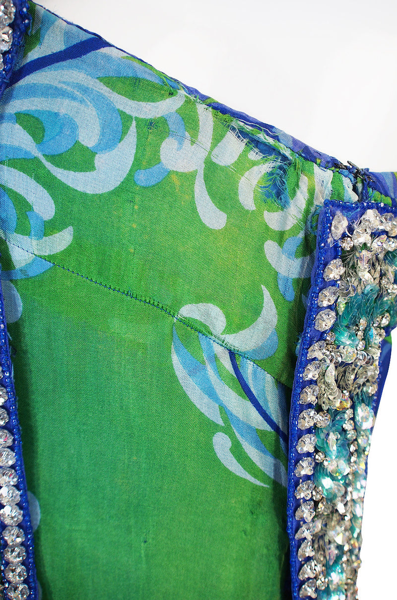 Rare 1960s Emilio Pucci Couture Beaded Jumpsuit