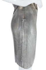 Late 1980s Paco Rabanne Silver Metal Mesh Set