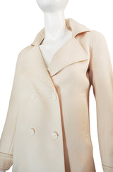 1970s Chic Cream Courreges Pant & Jacket Suit