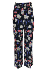 Resort 2008 Prada Runway Iconic Silk Floral Pant & Jacket Set