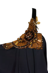 Pre-Fall 2012 Gucci Embellished One Shoulder Ad Campaign Dress