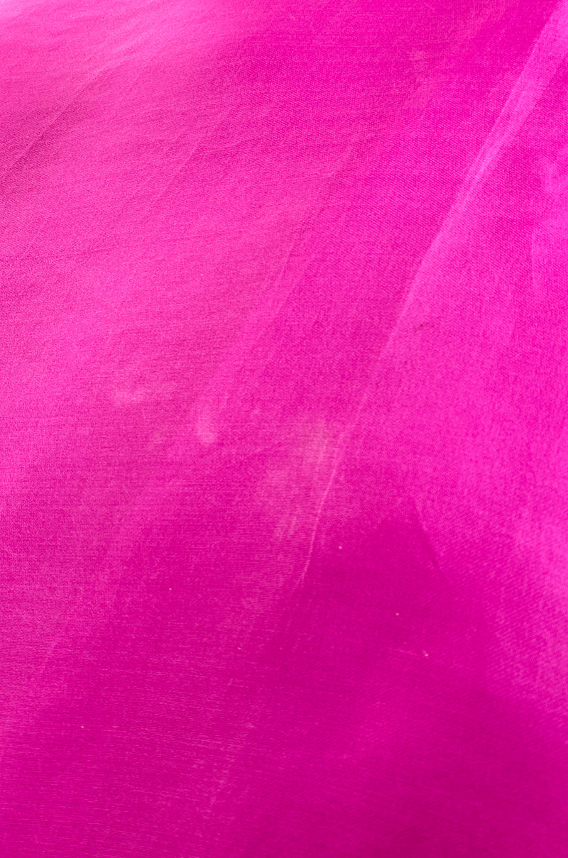 Numbered c.1979 Givenchy Vivid Pink Silk Organza Full Length Maxi Skirt