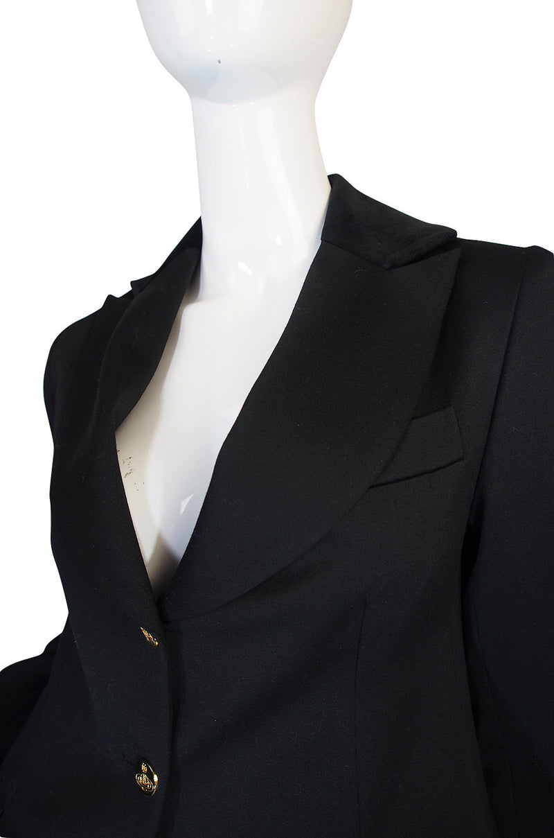 Rare 1990s Vivienne Westwood Black Tuxedo Suit