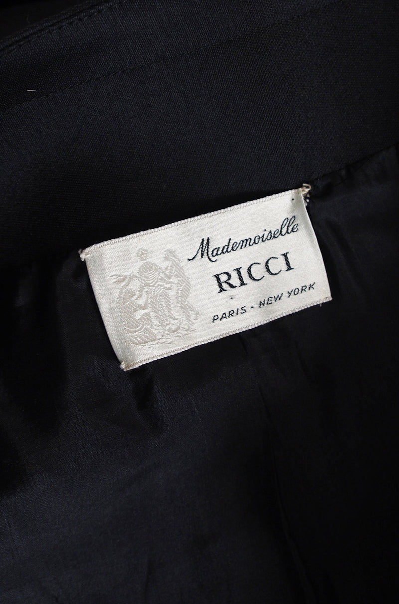 1960s Nina Ricci Black Silk Shift Dress & Jacket – Shrimpton Couture