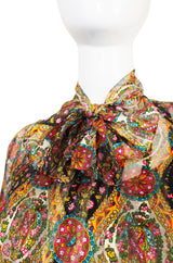 1974 True Haute Couture Chanel Silk Chiffon Dress