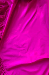 1970s Christian Dior Silk Pink Fuschia Ruffled Evening Cape or Shawl