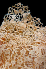 1990s Pale Peach Lace & Knit Valentino