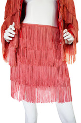 1970s OMO Norma Kamali Fringed Suit