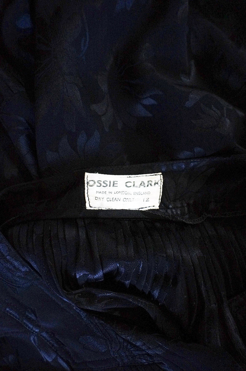 1971 Ossie Clark Silk Smock Dress
