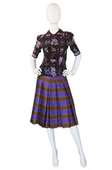 Recent Prada Silk Top & Skirt Set