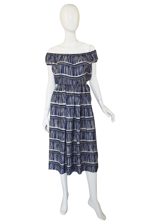 Rare 1940s Nettie Rosenstein Silk Dress