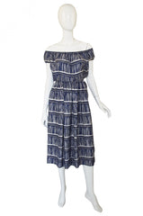Rare 1940s Nettie Rosenstein Silk Dress