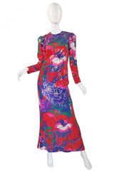 1970s Bill Blass Sequin Maxi Dress