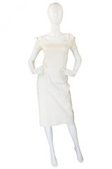 1980s White Lanvin Brocade Dress – Shrimpton Couture 1980s White Lanvin Brocade Dress – Shrimpton Couture