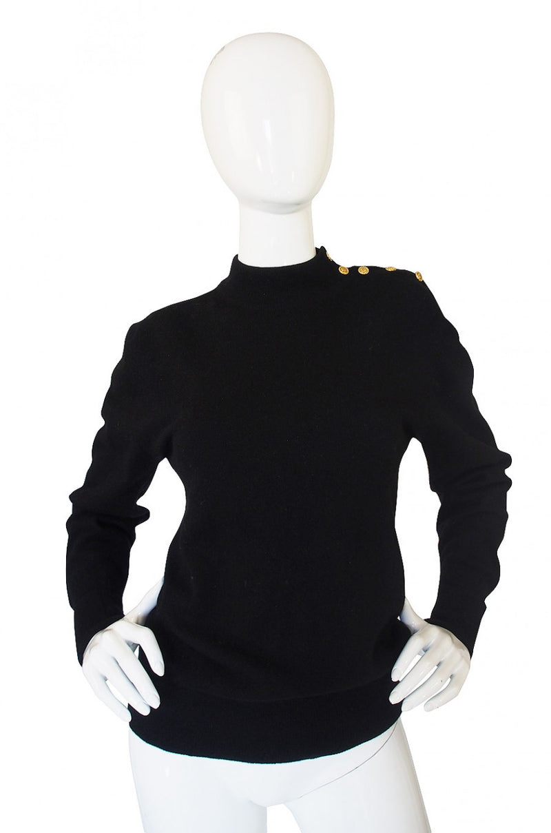 1980s Scottish Cashmere Chanel Sweater