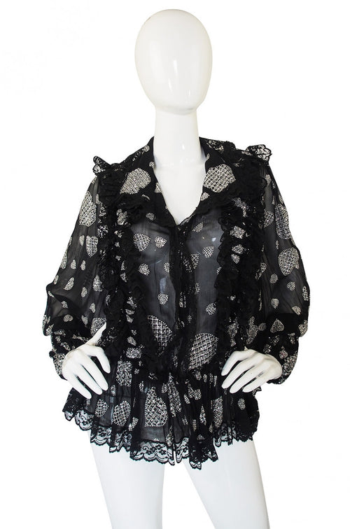 1970s Thea Porter Attr Glitter Top