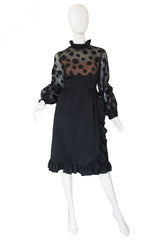 1960s Bullocks Wilshire Dot Dress