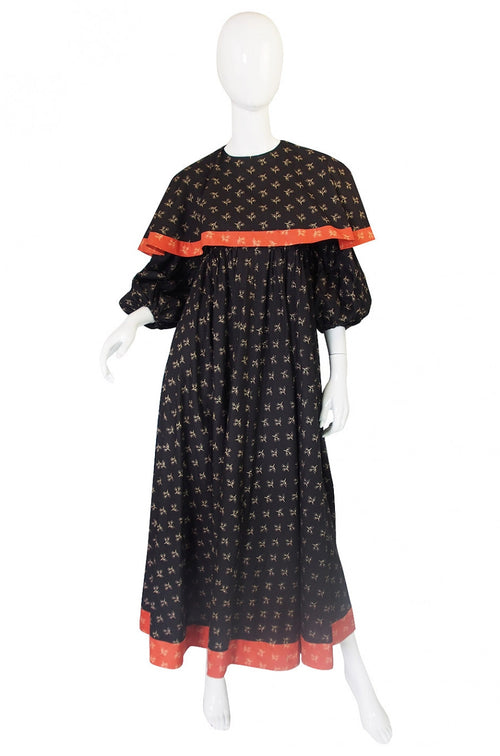 1971 RTW Thea Porter Indian Cotton Maxi Dress