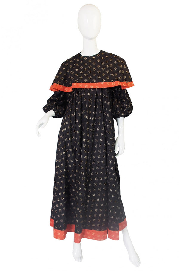 1971 RTW Thea Porter Indian Cotton Maxi Dress