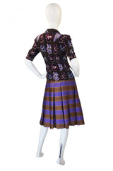 Recent Prada Silk Top & Skirt Set