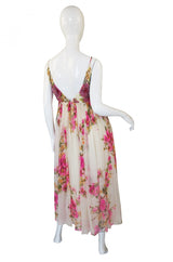 1960s Silk Chiffon Beaded Malcolm Starr