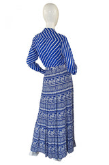 1970s Silk Chloe Maxi Skirt & Top