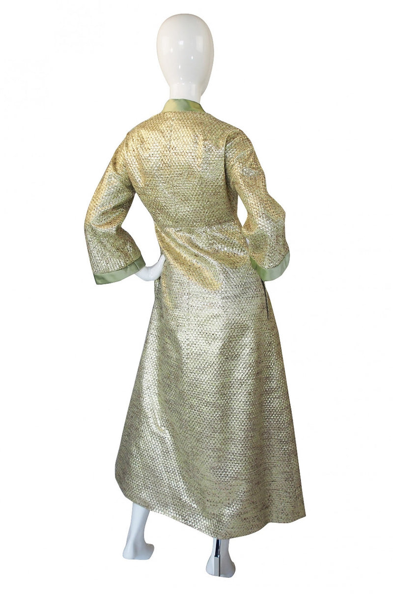 1960s Dynasty Gold Hostess Gown