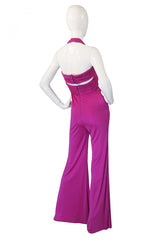 1990s Silk Jersey Valentino Jumpsuit