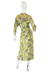 1940s Dorothy OHara Pin Up Silky Rayon Dress
