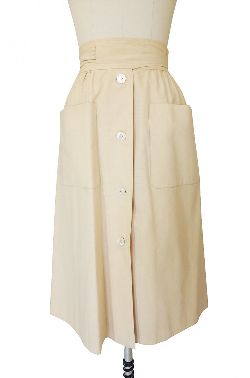 1970s Valentino Big Pocket Skirt