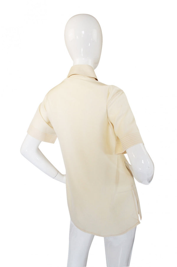 1970s Top Stitch Silk Valentino Top
