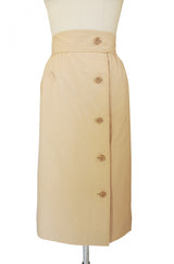 1970s Button Front Valentino Skirt