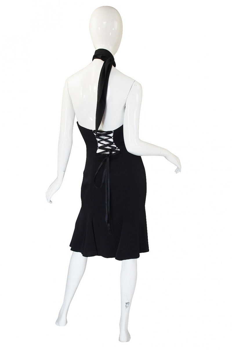 1990s Corset Back Ozbek Dress