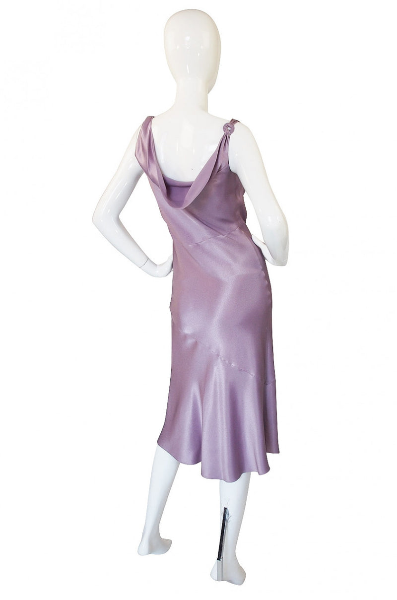 1997 Collection John Galliano Bias Cut Lilac Slip Dress